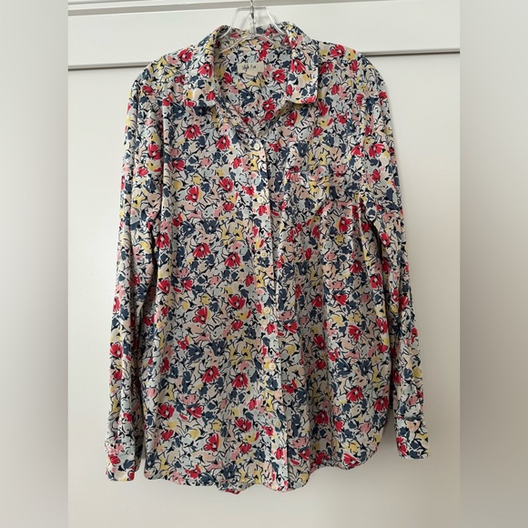 Style & Co. Tops - Style & Co Floral Long Sleeve Button Down Shirt Size XL